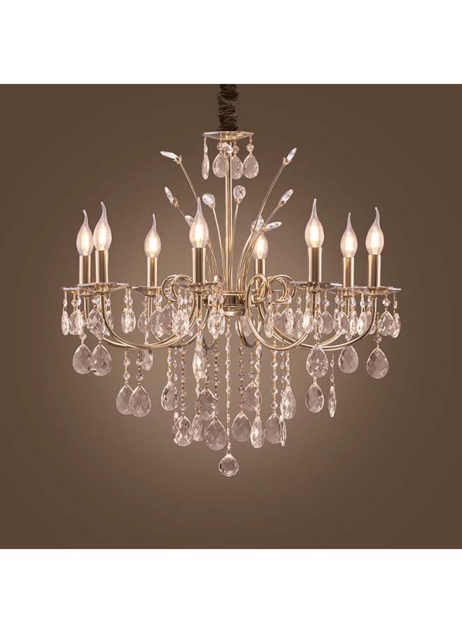 Kandil Egypt - 8-Arm Chandelier Gem Crystal Plate(Solaire Gold) - Image 1