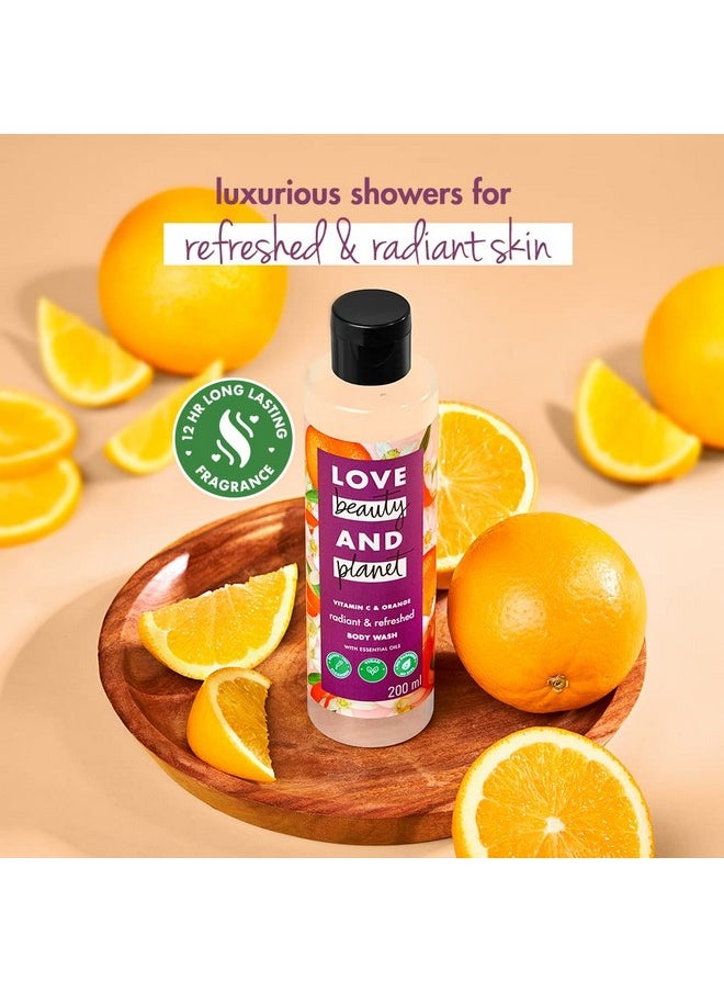 Vitamin C & Orange Body Refreshing Body Wash|Natural Shower Gel For Glowing Skin,200Ml - pzsku/Z18E08E29699BE4069E9EZ/45/_/1735817030/4f9304cd-039f-4adc-b9b2-0b30a856bcad