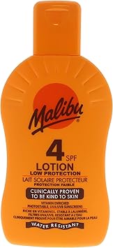Malibu لوشن واقي من الشمس مالibu منخفض الحماية مقاوم للماء مع فيتامينات SPF 4 200 مل - Image 1