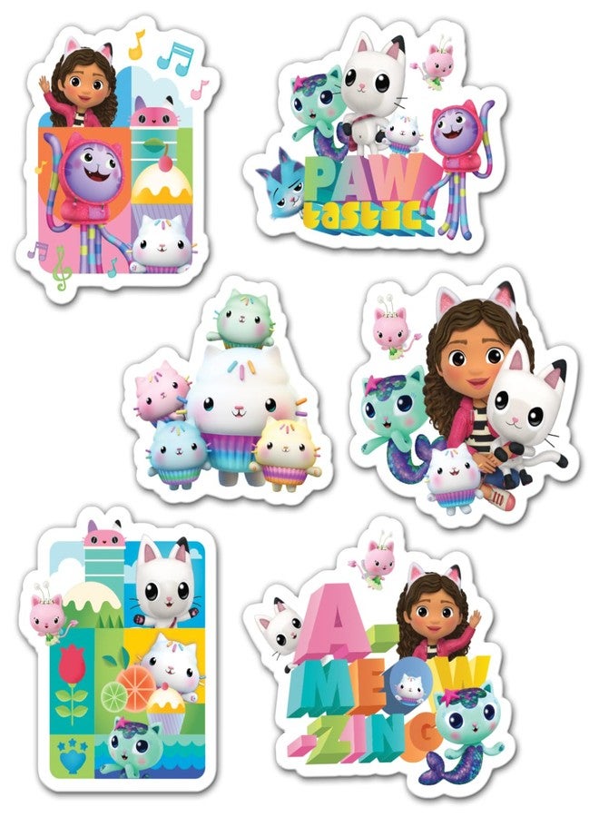 Paper Projects 01.70.22.036 Gabby's Dollhouse Mega Pack | Three Types of Stickers (Around 150 Total) | Reusable on Non-Porous Surfaces, 35cm x 23cm - Image 4