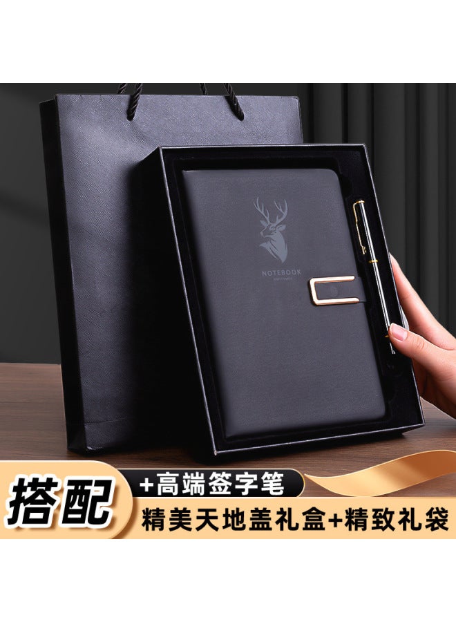 Amari A5 Notebook Business Office Work Meeting Recording Book Simple Buckle Thickened Notepad Printable Logo - Image 1