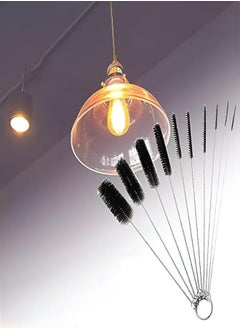 Generic 10 Pieces Bottle Cleaning Brushes Including Black Tube Brushes Straw Brush with Tools for Cleaning Drinking Bottles, Teapots, Glass Straw Nozzles. 
