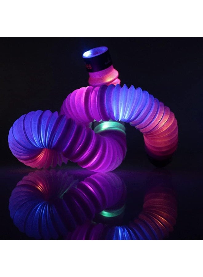 BSKDYHE Glow in the Dark Fidget Toys LED Tubes Sensory Toys for Kids Birthday Party, Glow Pop Sticks for the Dark Party, 12 Pack - Image 3