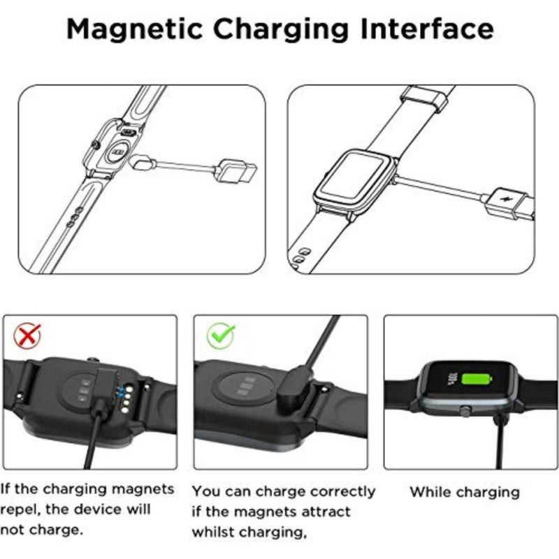 Compatible with Mgaolo Smart Watch Charger, Magnetic USB Charging Cable Replacement Charger Cable Compatible with Mgaolo H97 PRO Smart Watch-1.5 Inch + - Image 4
