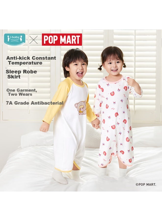 Ibaby Kids Pajamas Boys Girls Nightgown Spring Autumn Long Sleeve Jumpsuit Baby Home Wear Rabbit Drummer 120 - Image 2