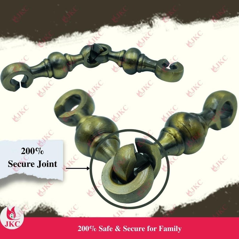 JKC JKC Brass Jhula Chain Antique for Hanging Swing Chair Or oonjal for Home or Hanging Swing for Balcony Or Hanging A Decorative Items Inside The Home or Office or Hotel 6 Feet 3 Inch  - Image 4