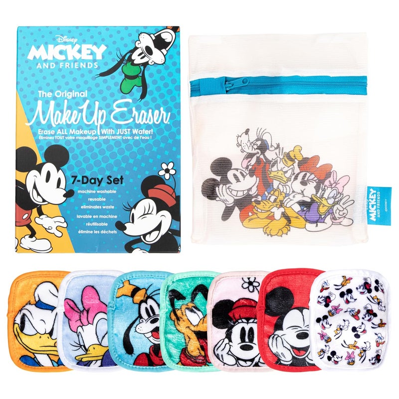 Makeup Eraser The Original Makeup Eraser 7Day Set Erase All Makeup with Just Water Including Waterproof Mascara Eyeliner Foundation Lipstick Sunscreen and More Mickey and Friends 7ct