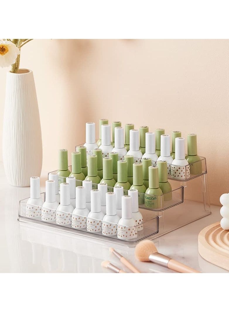 SYOSI 3-Tier Clear Spice Rack Organizer for cabinet (2-Pack)  Multi-purpose Organizer -for Kitchen Pantry, Countertop, Bathroom, Bedroom, Office, Desk, Shelf - Acrylic - BPA Free - Image 5