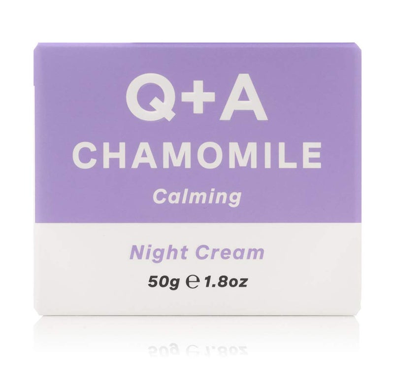 Q+A Chamomile Night Cream, a Super Soothing Moisturiser, works whilst you sleep for a hydrated and fresh complexion (1.8 Fl.Oz) - Image 2