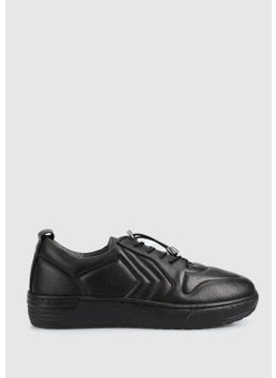 eclipse Black Leather Women's Shoes  - Image 1