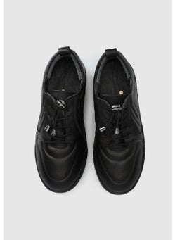 eclipse Black Leather Women's Shoes  - Image 3