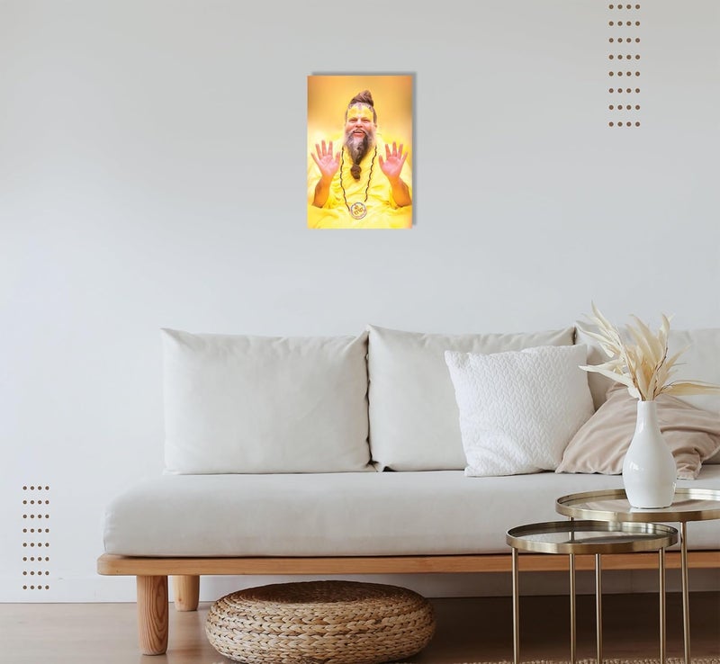 ANAADI ملصق صورة أنادي بريماناند جي مهراج لتزيين المنزل والمكتب 12x18 بوصة - Image 3