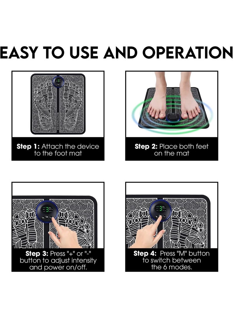 Electric foot massager with microcurrent intensity control, ideal for aching feet and tired legs. Corded.-279 - Image 4