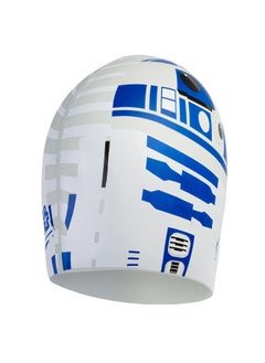 speedo R2D2 Slogan Print Swimming Cap White  - Image 1