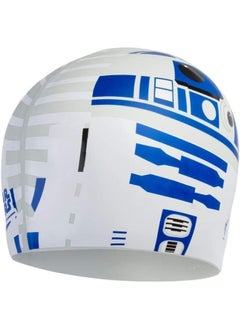 speedo R2D2 Slogan Print Swimming Cap White  - Image 4