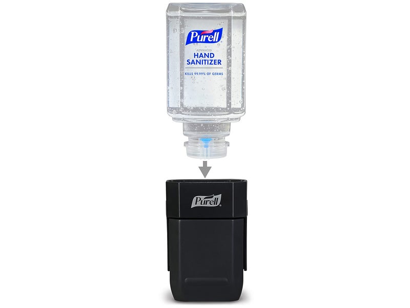 PURELL ES1 Hand Sanitizer Dispenser Starter Kit, Push-Style Dispenser with PURELL Advanced Hand Sanitizer Gel, 450 mL Refill (Pack of 1) - 4424-D6 - Image 2