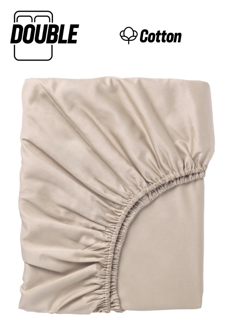 Fitted sheet, White 180x200 cm - Image 1