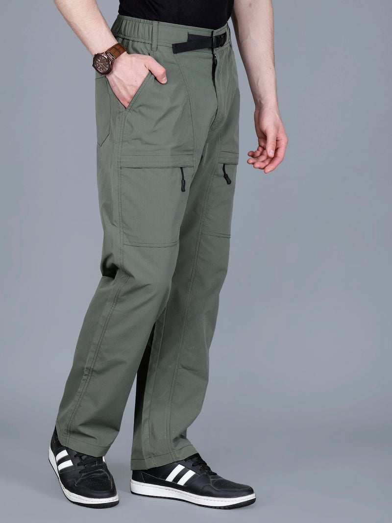 فورت كولينز بنطلون رجالي فورت كولينز بسحاب وجيوب شحن بقصة مريحة - Image 3