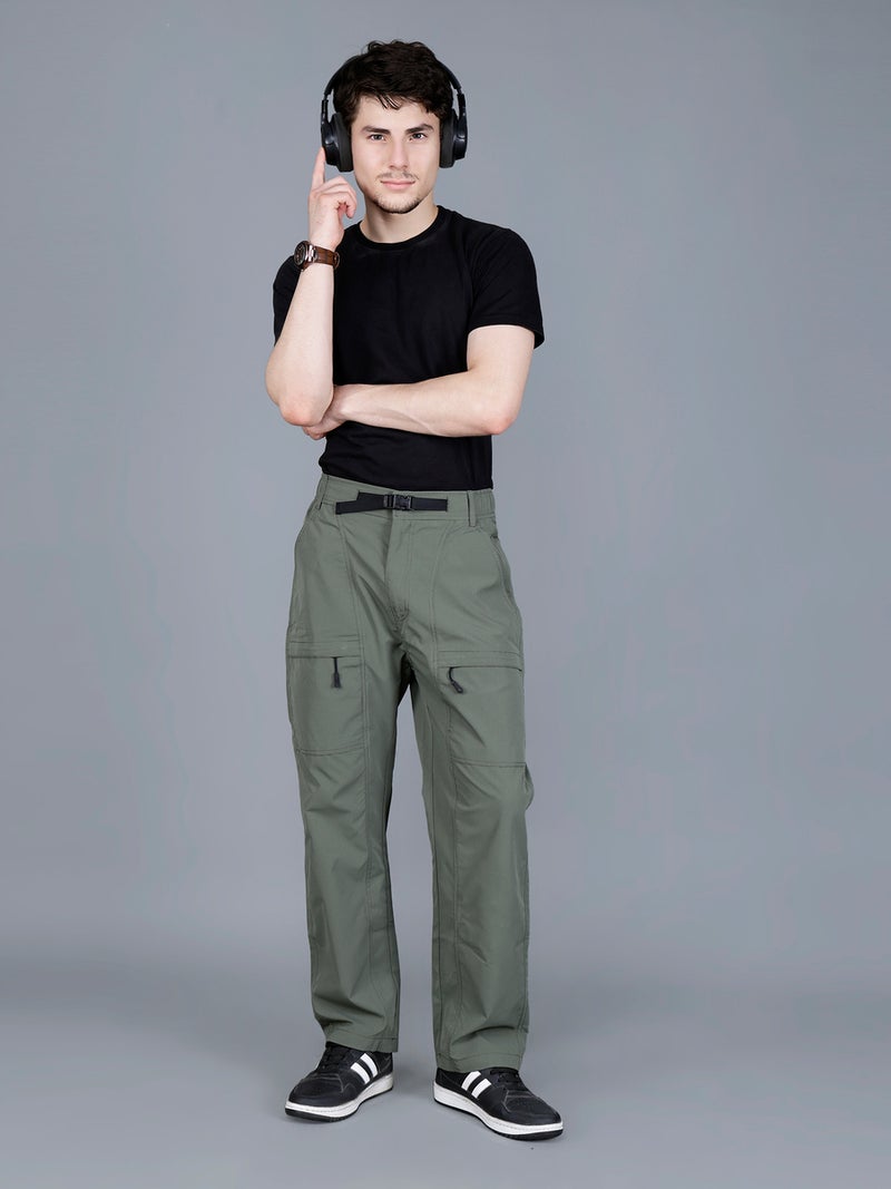 فورت كولينز بنطلون رجالي فورت كولينز بسحاب وجيوب شحن بقصة مريحة - Image 2