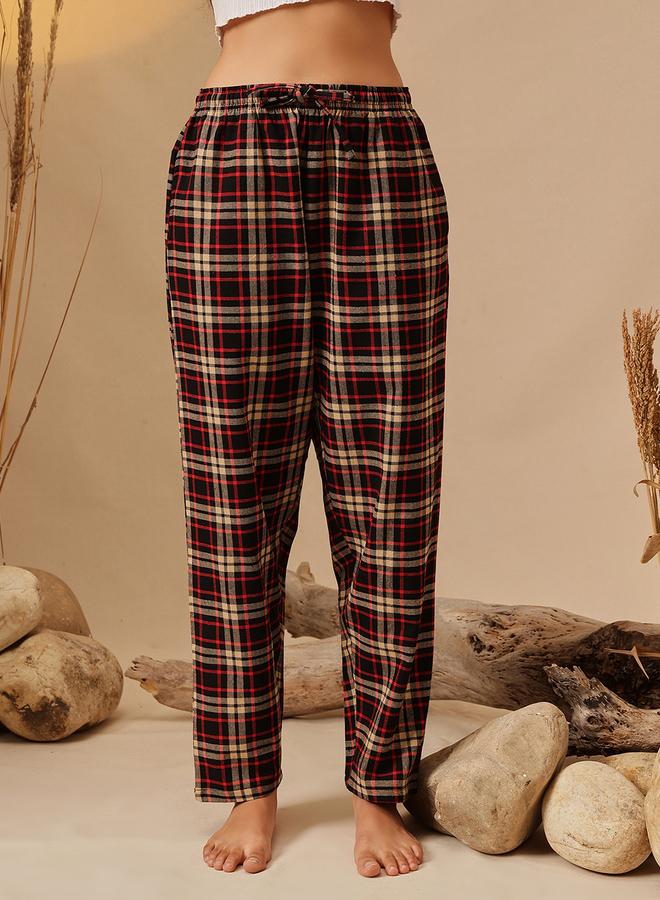 Clovia Women Plaid Checkered Pyjama Bottoms - Image 1