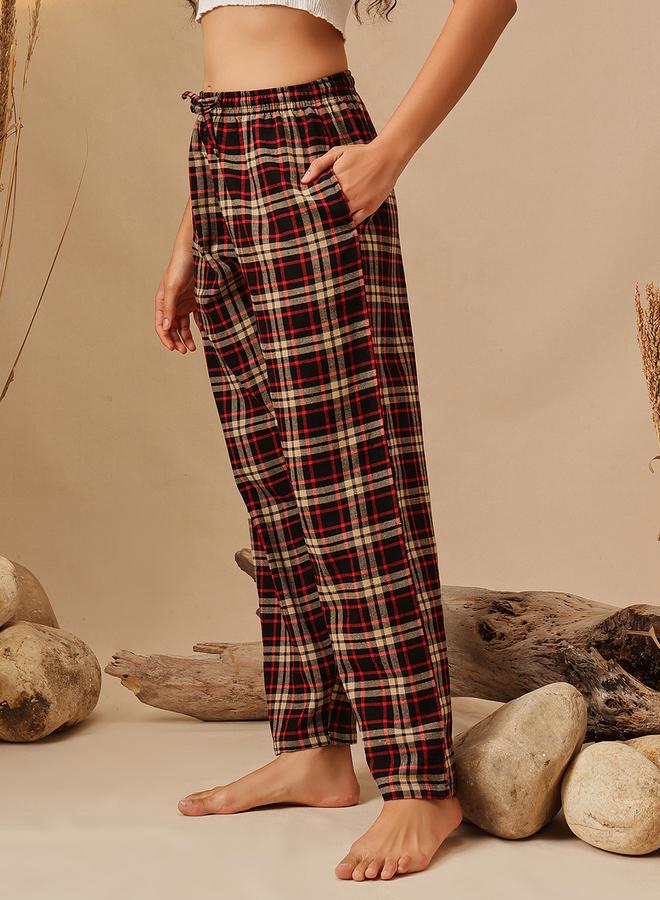 Clovia Women Plaid Checkered Pyjama Bottoms - Image 5
