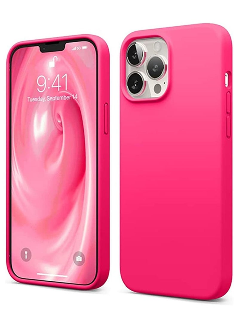 Elago - Silicone for iPhone 13 Pro MAX Case Cover - Neon Hot Pink - Image 1