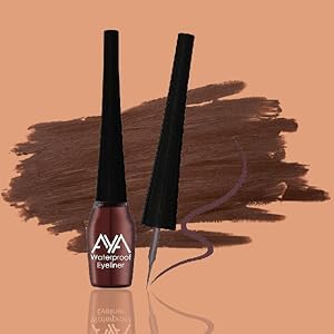 AYA  Waterproof Eyeliner Quick Drying Smudge proof Long Lasting  Waterproof Liquid Color Eyeliner for Eye Makeup Brown 5 ML - Image 2