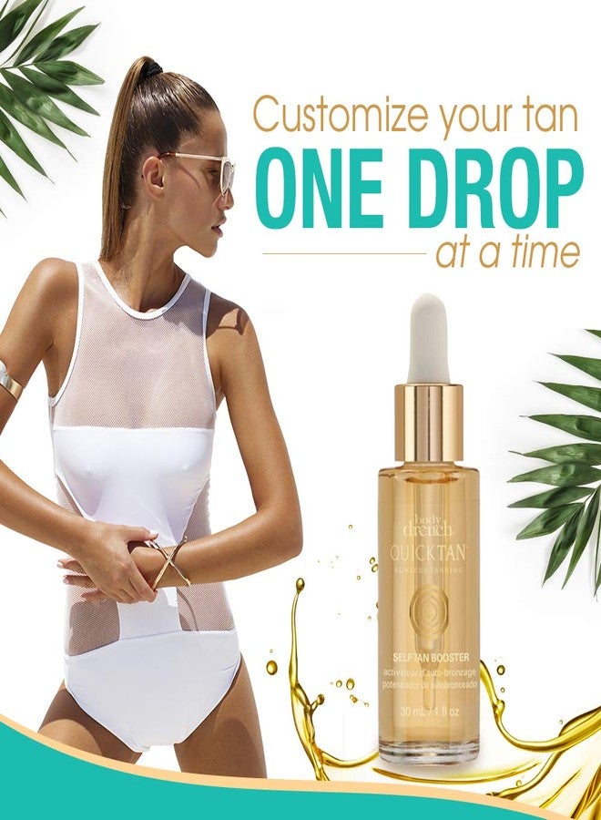 Body Drench Quick Tan Self Tanner Booster Drops - Add to Lotion for Gradual Glow, Sunless Self Tanning Enhancer for Face & Body, 1 fl oz - Image 2