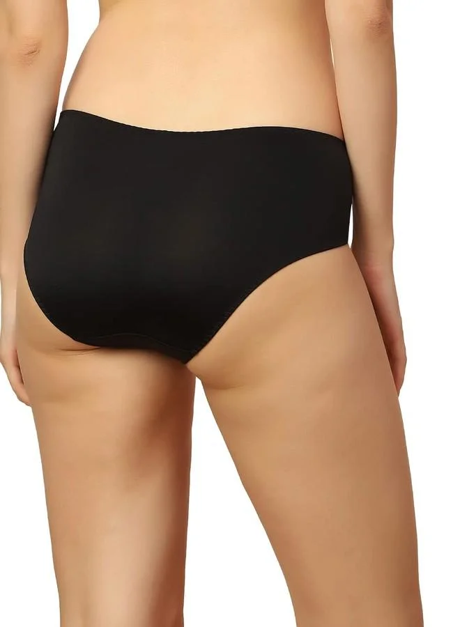 ترايامف Triumph Women's Polyamide Classic Solid Hipster Panties (Pack of 1) (10215512_Black