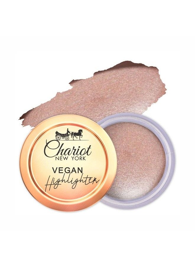 Chariot New York Vegan Natural Highlighter ; Illuminating Crome Metallic ; Long Lasting ; Nonsticky (Soft Gold)6G  - Image 2