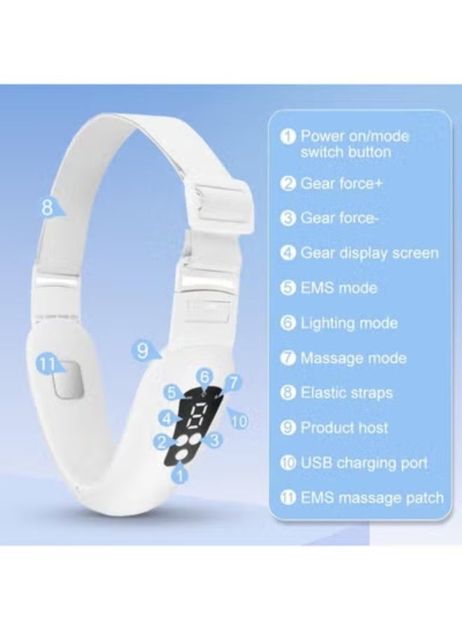 Face, neck, and jawline lifting device - EMS electric massager to improve skin elasticity and define facial contours - Image 5