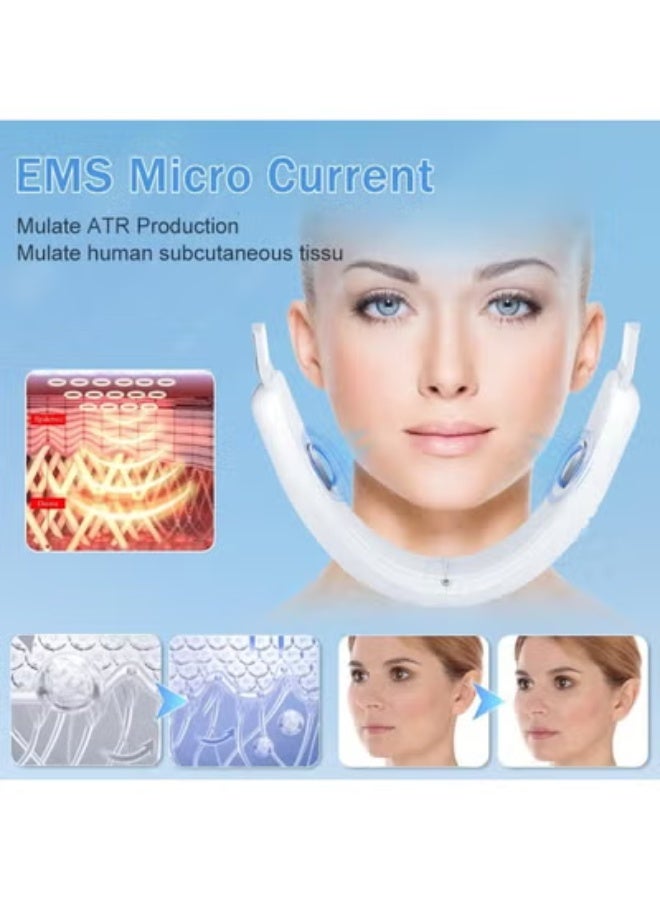 Face, neck, and jawline lifting device - EMS electric massager to improve skin elasticity and define facial contours - Image 3