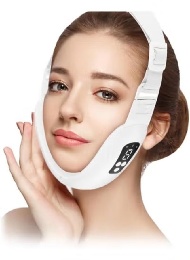 Face, neck, and jawline lifting device - EMS electric massager to improve skin elasticity and define facial contours - Image 1