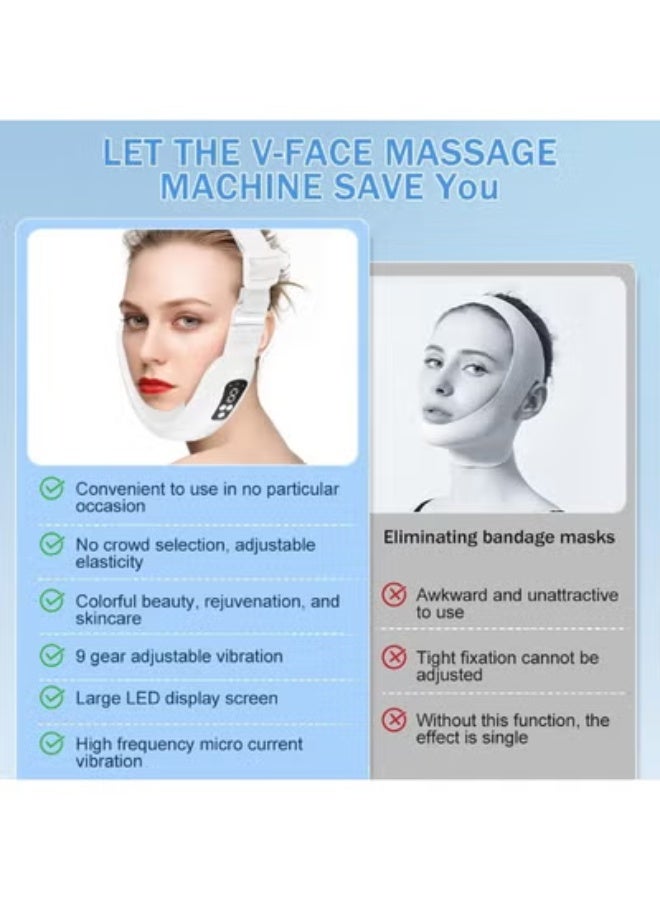 Face, neck, and jawline lifting device - EMS electric massager to improve skin elasticity and define facial contours - Image 2