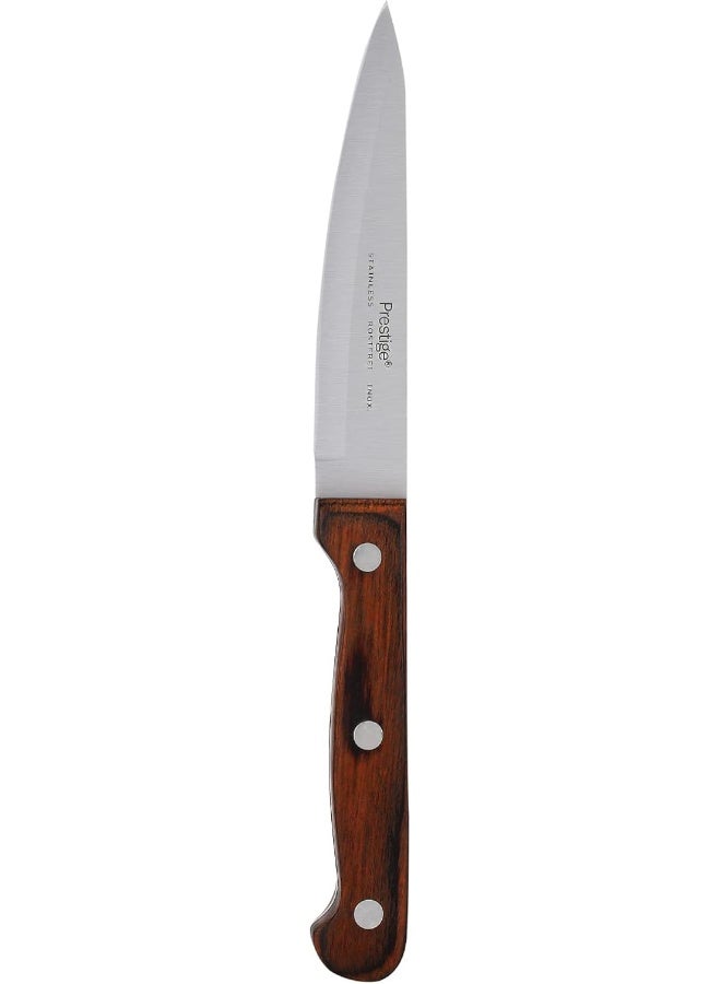Prestige Fackelmann Prestige Vegetable Knife, Pr1974 Silver/Brown 10.5cm - Image 3