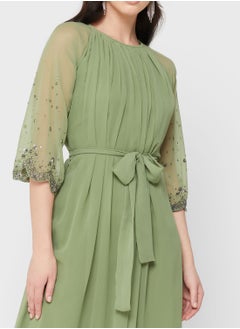Khizana Embellished Sleeve A-Line Dress  - Image 3