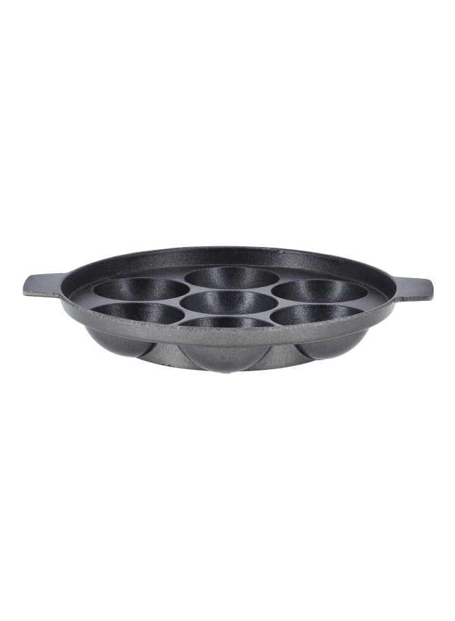 Royalford 7 Pits Aluminum Appam Maker Black - Image 3