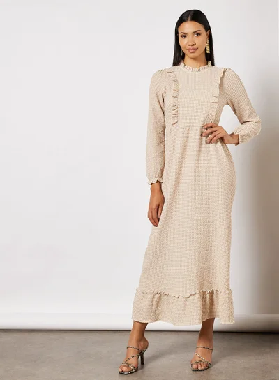 ترينديول Yellow Balloon Sleeve Pocket Detailed Woven Shirt