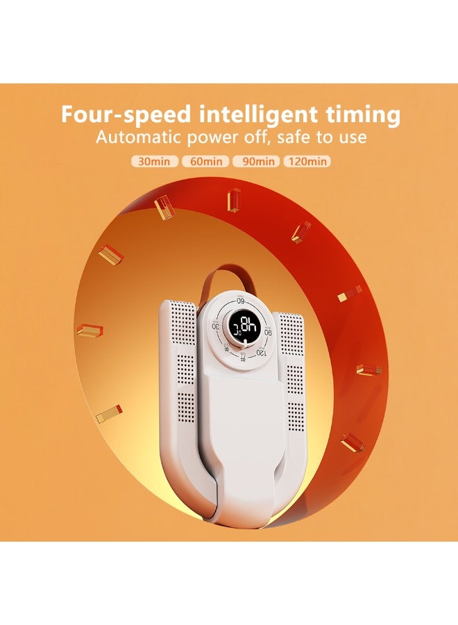 مجفف أحذية بلاستيكي أوتوماتيكي - سخان تعقيم كهربائي 2 في 1 | مجفف أحذية محمول صديق للبيئة - Image 5