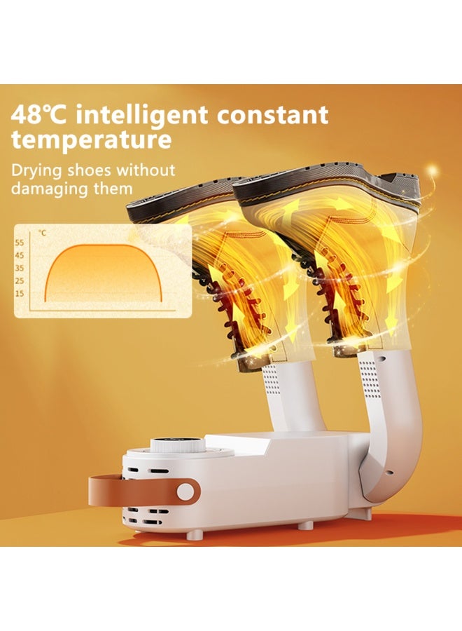 مجفف أحذية بلاستيكي أوتوماتيكي - سخان تعقيم كهربائي 2 في 1 | مجفف أحذية محمول صديق للبيئة - Image 3