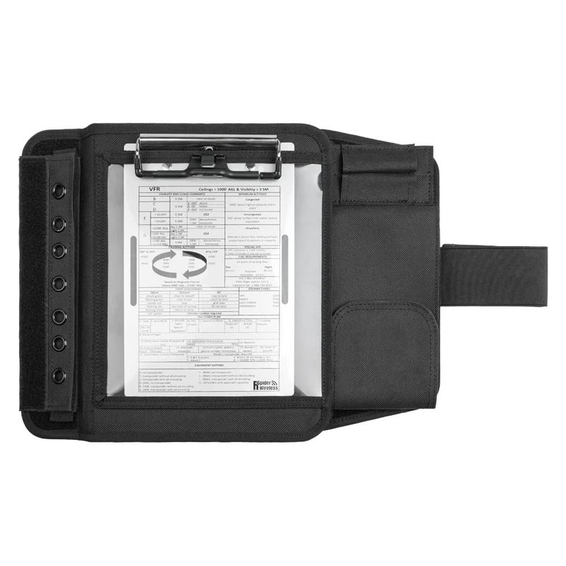 R SPIDER WIRELESS Pilot Kneeboard, Includes Aluminum Clipboard. Fits iPad Pro 9.7", 10.5", 11", iPad and iPad Air 1/2/3/4/5/6, and Any Other 9"-11" Tablets, Adjustable - Image 4