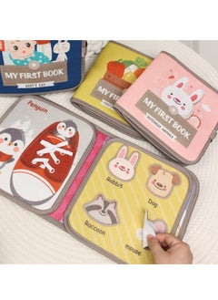 KASTWAVE Busy Book for Toddlers, Soft Cloth Books, Baby Books, Quiet Book Montessori Toy, Early Learning Developmental Plush Soft Activity Book, Interactive Books for Toddlers Infants, Sensory Busy Books  - Image 5