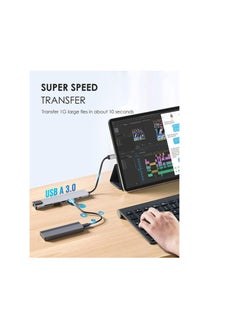 Zero USB C Hub adapter  8 in 1 USB C Dongle with 4K@60Hz HDMI, RJ45 Ethernet, 100W PD, SD/TF Card Reader, 2 USB Ports, USB Type C Hub for MacBook Pro Air M1  - Image 4
