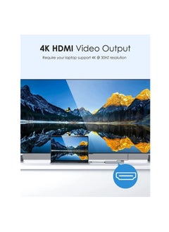 Zero USB C Hub adapter  8 in 1 USB C Dongle with 4K@60Hz HDMI, RJ45 Ethernet, 100W PD, SD/TF Card Reader, 2 USB Ports, USB Type C Hub for MacBook Pro Air M1  - Image 3