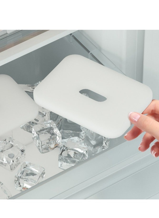 Generic - Fridge Organizers Stackable Refrigerator Storage Containers Clear Crisper Box with Drainage Board and Ice Compartment for Food Drinks Vegetable(2000ml) - Image 1