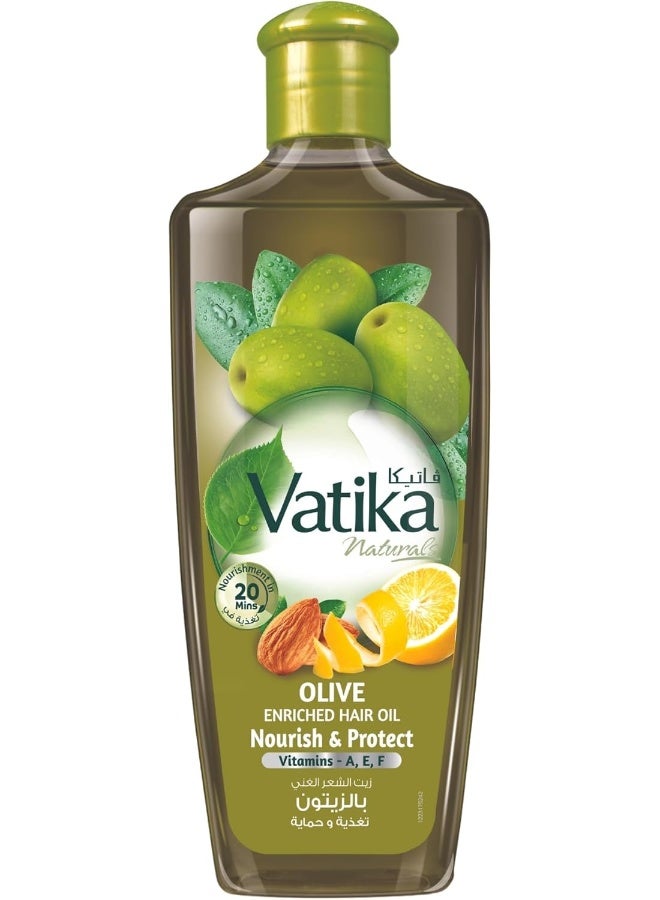 Vatika Naturals Olive Enriched Hair Oil - 300 ml - Image 1
