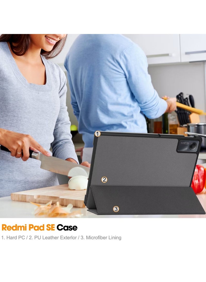 URBBKING - غطاء حماية واقٍ لهاتف Xiaomi Redmi Pad SE باللون الرمادي - Image 1