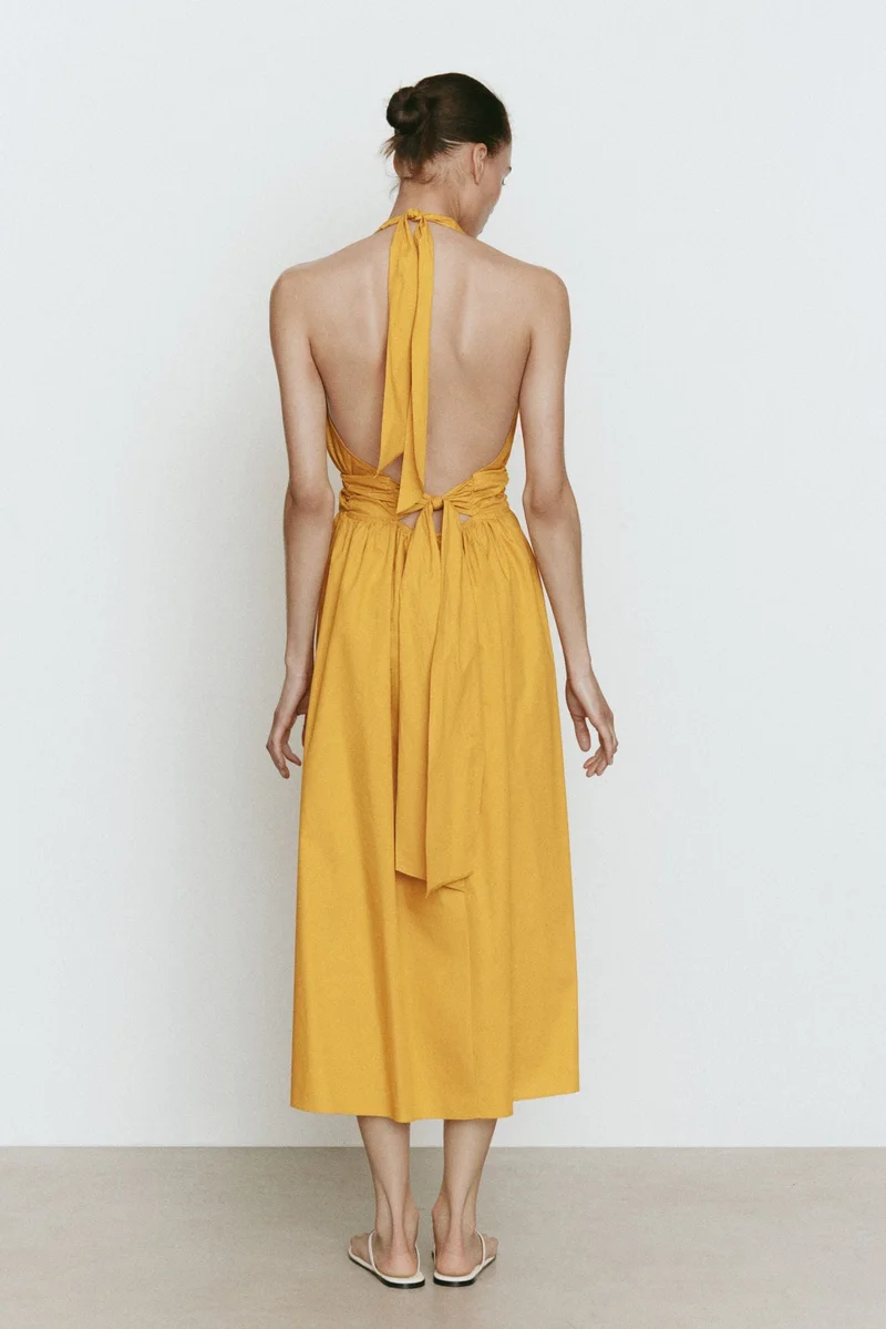 H&M  Cotton halterneck dress for Women | Best Price UAE