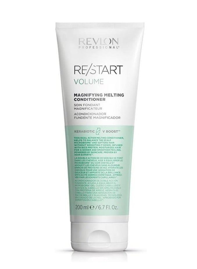 Revlon Professional Volume Magnifying Melting Conditioner, Fine Hair Treatment to Volumise, Strengthen & Moisturise (200ml) Unisex - Image 1