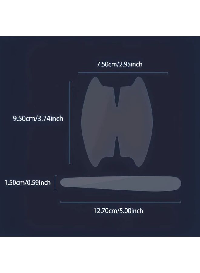 8pcs Transparent TPU Door Bowl Protector Anti Scratch No Glue Easy Install - Image 2